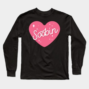 TXT Soobin name heart Long Sleeve T-Shirt